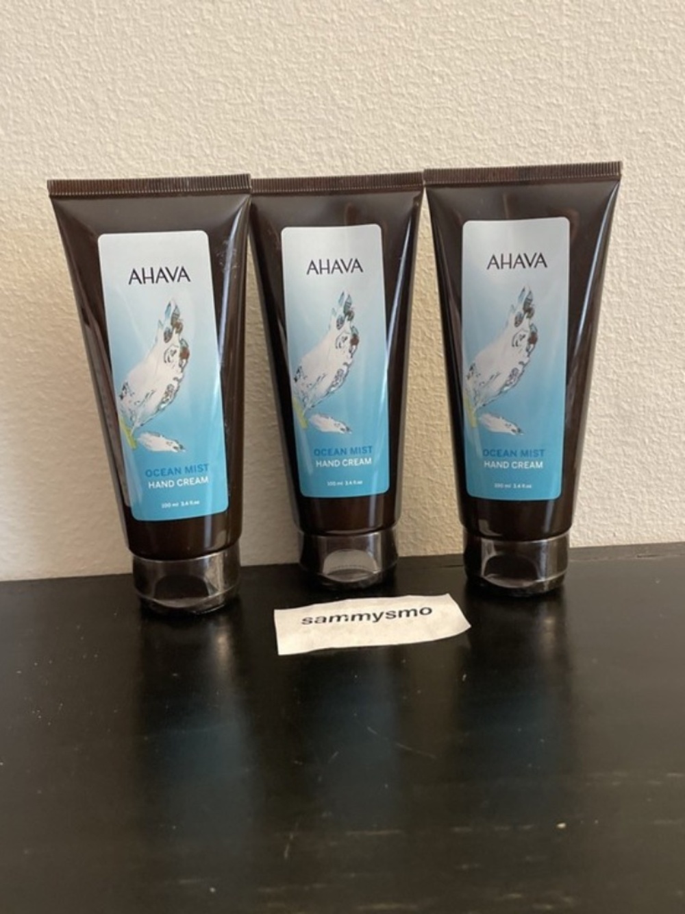 Ahava Dead Sea Essentials OCEAN MIST HAND CREAM 3.4 Fl oz., x3